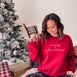 Merry Christmas Sweatshirt, Merry Sweatshirt, Christmas Lover, Christmas Gift,Christmas Sweatshirt For Women, Christmas Tee, Christmas shirt image 3