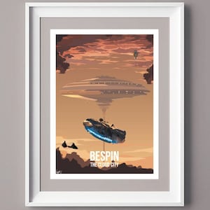 Bespin Cloud City Travel Wall Art poster print Empire Strikes Back