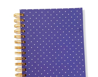 Hardcover Journal - Purple Polka Dot
