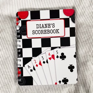 Game Scorebook | Gift for card player, card player gift, gift for game lovers