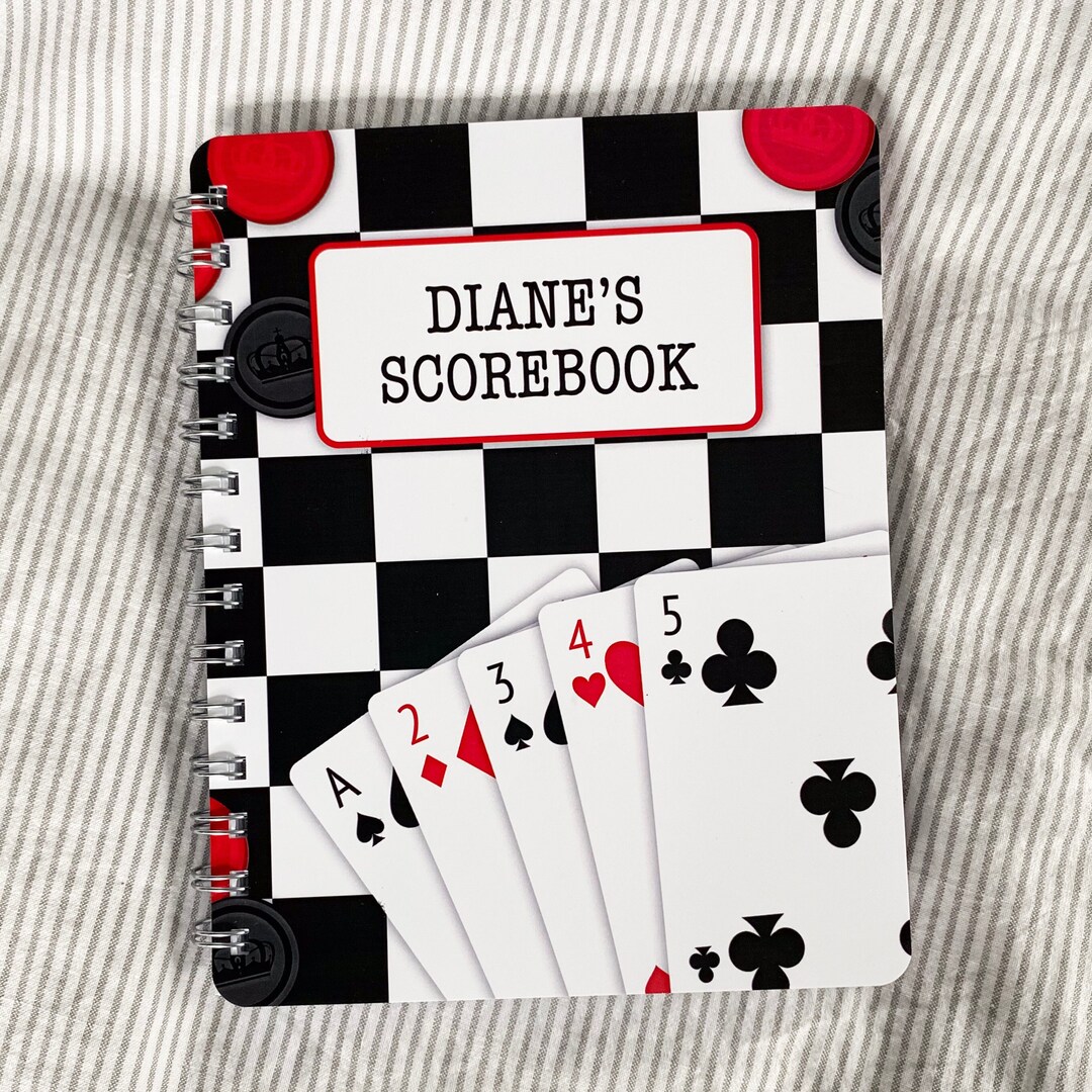 Game Scorebook Gift for Card Player, Card Player Gift, Gift for Game