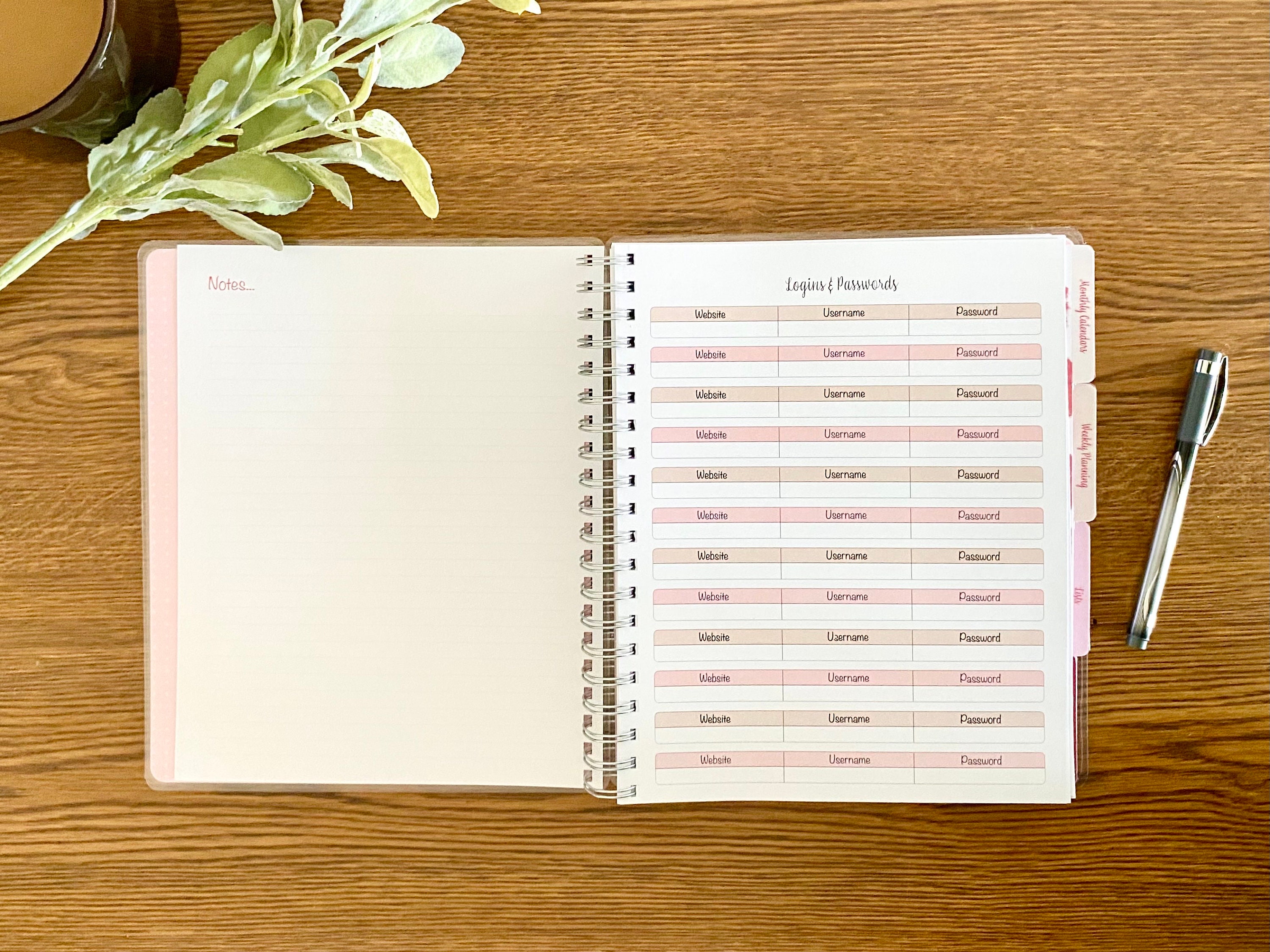 Personalized Teacher Planner End of Year Teacher Gift Lesson Etsy