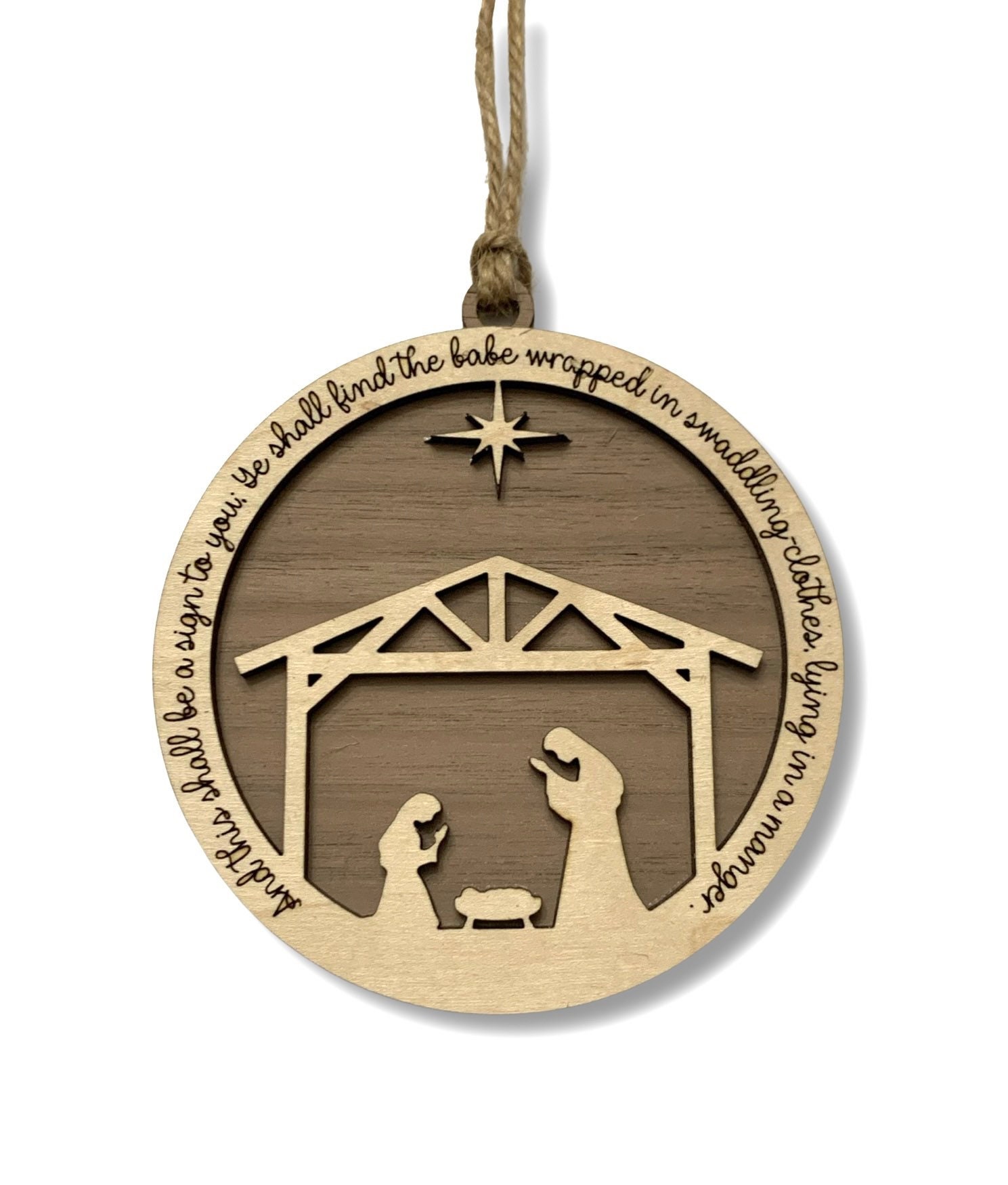 Nativity Ornament Baby Jesus Ornament Christmas Ornament Etsy