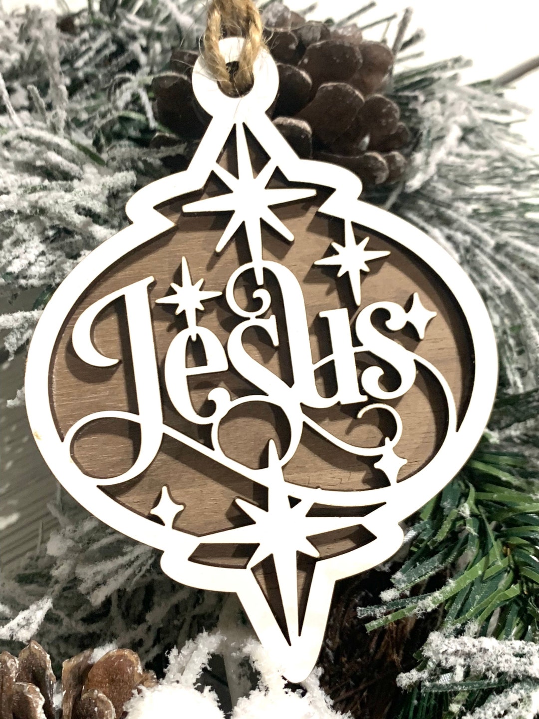 Jesus Christmas Ornament Religious Gift Christian Meaningful Gifts - Etsy