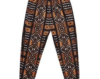African Mud Cloth  Printed Mix and Match  Unisex track pants