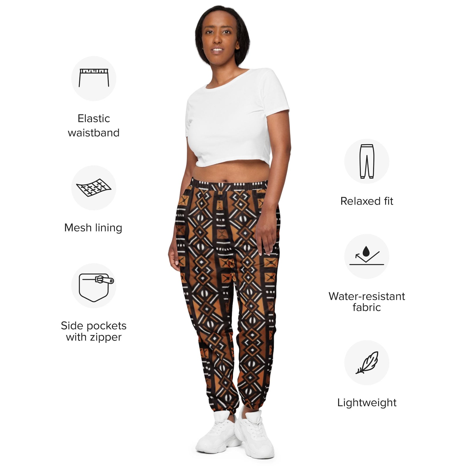 African Mud Cloth Printed Mix and Match Unisex Track Pants - Etsy