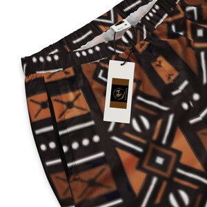 African Mud Cloth Printed Mix and Match Unisex track pants image 7