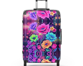 Hard-shell suitcase Floral A