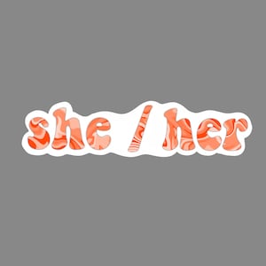 SHE/HER PRONOUN/ sticker for water bottles, laptops
