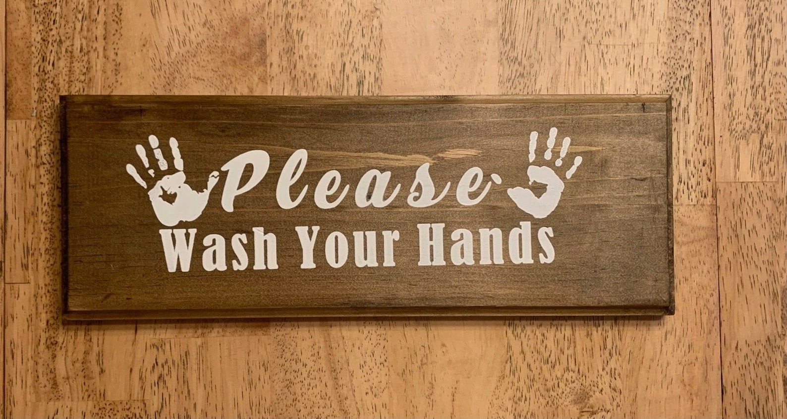 Please Wash Your Hands Indoor Bathroom Sign Rustic Bathroom | Etsy