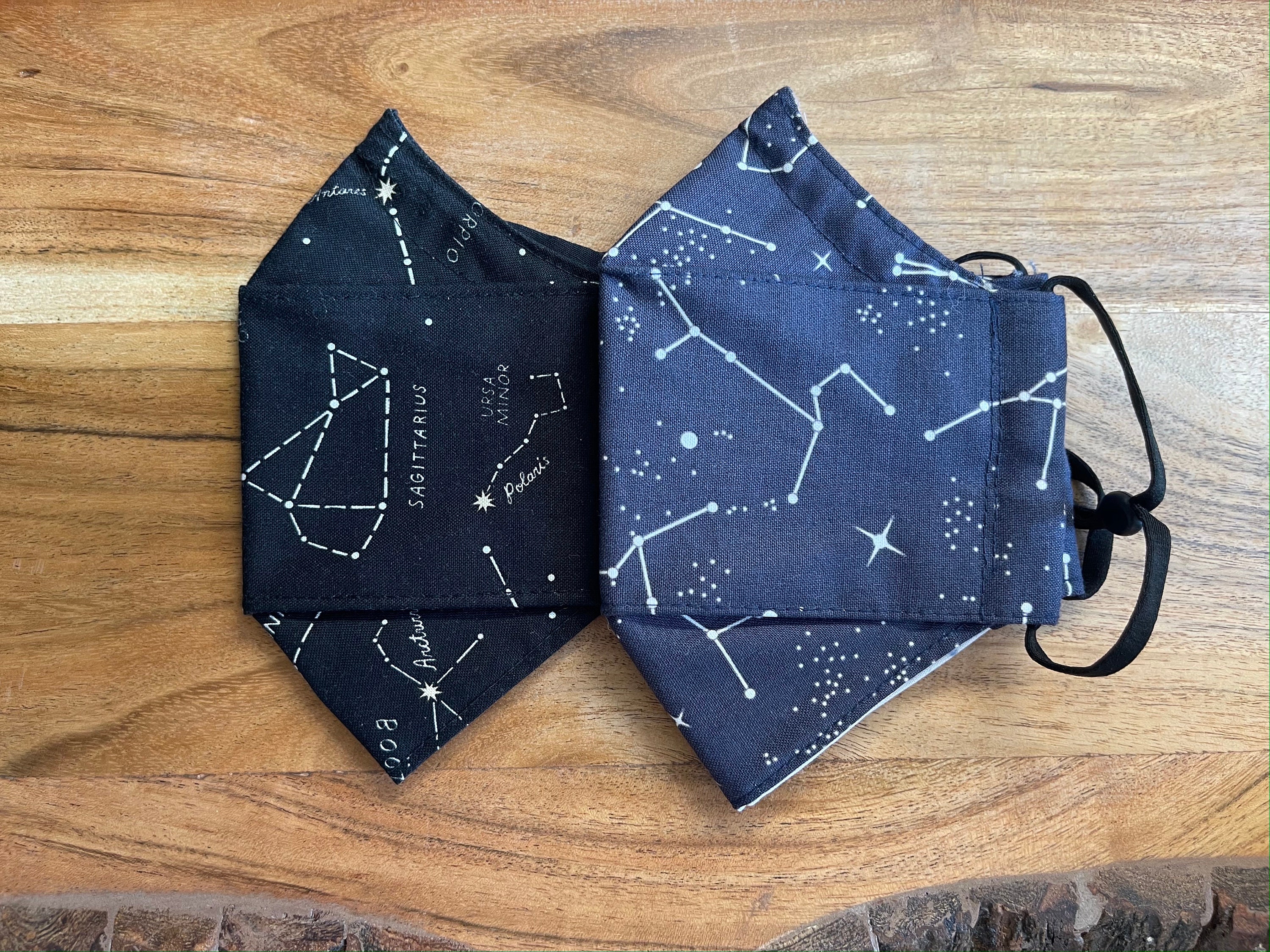 Zodiac Constellations 3d face mask adjustable ear loops | 100% Cotton