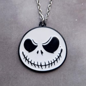 Smiley Jack Necklace (White)