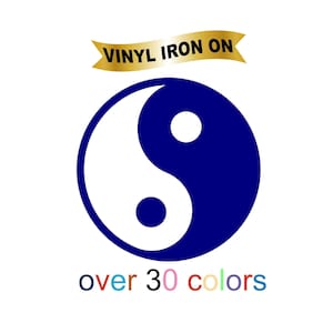 Yin Yang Symbol Aufkleber auf Heat Transfer Vinyl - Spirituelles Leben