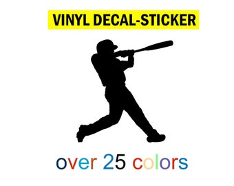 Baseball Player Vinyl Decal Sticker Sport life