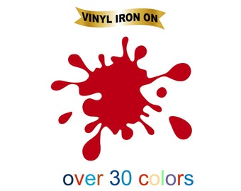 Splash Iron On Decal on Heat Transfer Vinyl