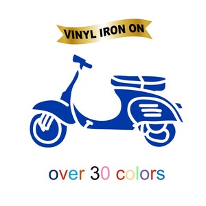 Vintage Vespa Aufkleber auf Heat Transfer Vinyl sticker