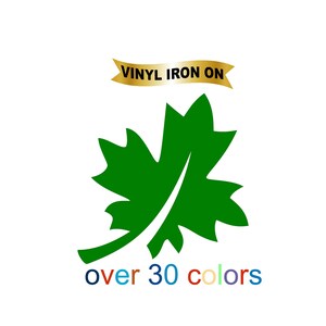 Ahornblatt-Eisen auf Heat-Transfer-Vinyl