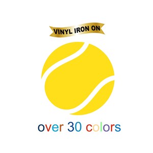 Tennis Ball Bügelbild Hitzetransfer Vinyl Sport life
