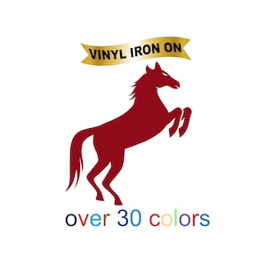 Horse  Iron On Decal Heat Transfer Vinyl Ranch life