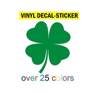 Etiqueta engomada del vinilo del trébol Decoración del trébol del día de San Patricio