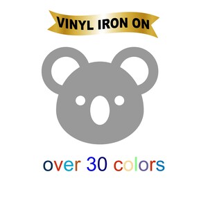 Koala Bügelbild Aufkleber auf Heat Transfer Vinyl - Tierliebhaber