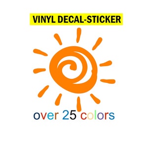Zon vinyl sticker sticker stickers zomer buitenleven baby zon