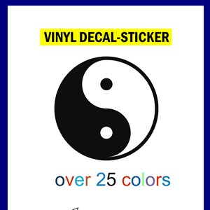 Yin Yang vinile adesivo adesivo meditazione simbolo della vita