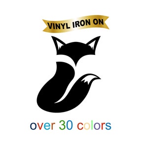 Fuchs Aufbügeln Transfer Vinyl Animal Lover