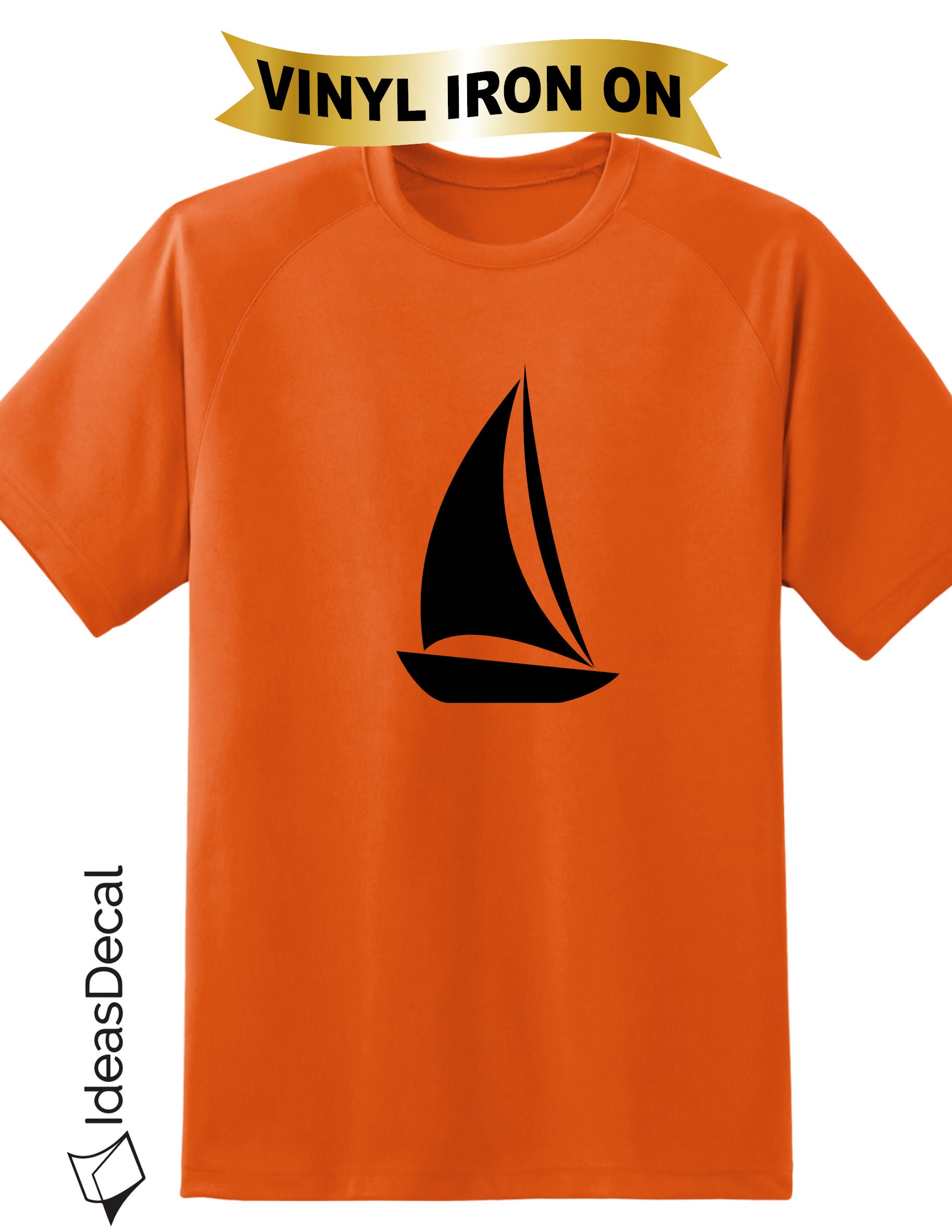 Sail Boat Iron on Decals on Heat Transfer Vinyl Marine Life Etsy