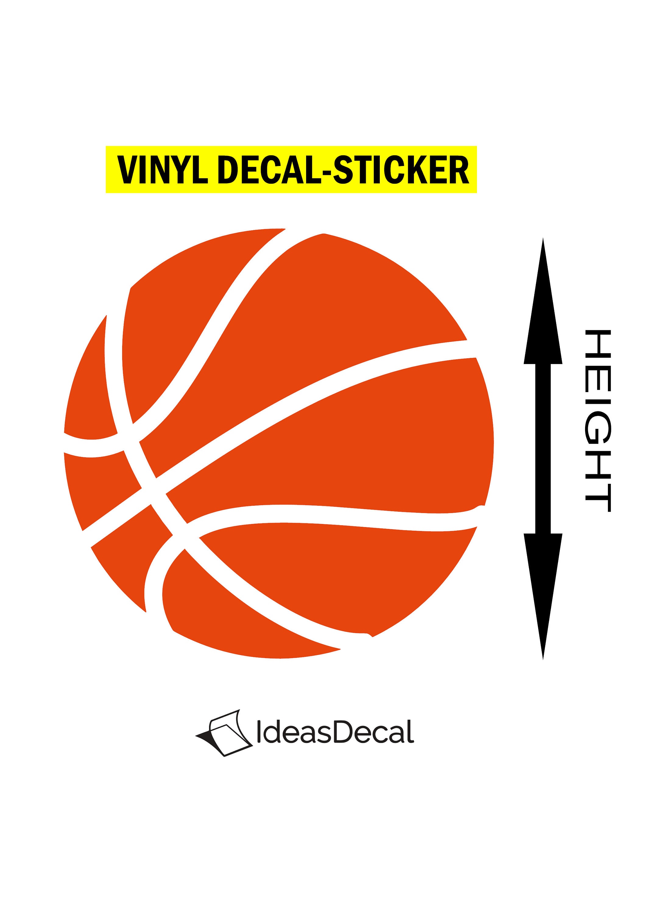 Basketball Vinyl Decal Sticker Sport Life Etsy