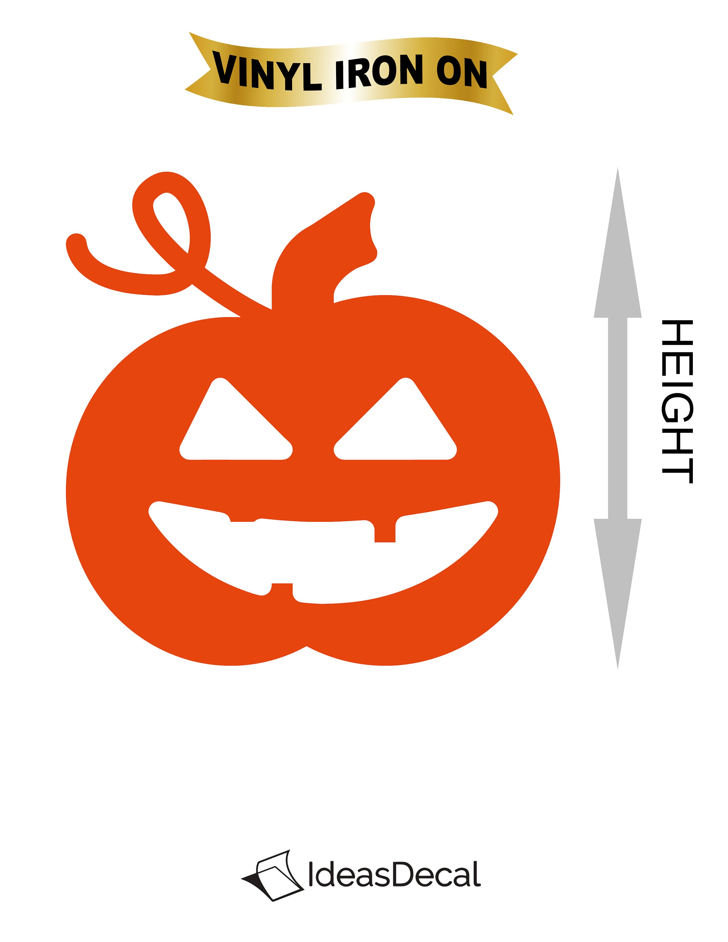 ハロウィン パンプキン アイロン接着 熱転写ビニール - Etsy 日本