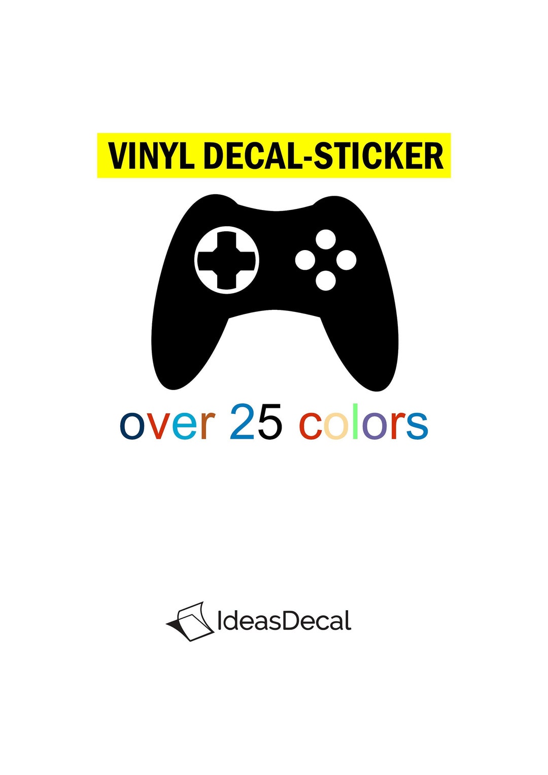Game Control Vinyl Decals Sticker Computer Gamer - Etsy