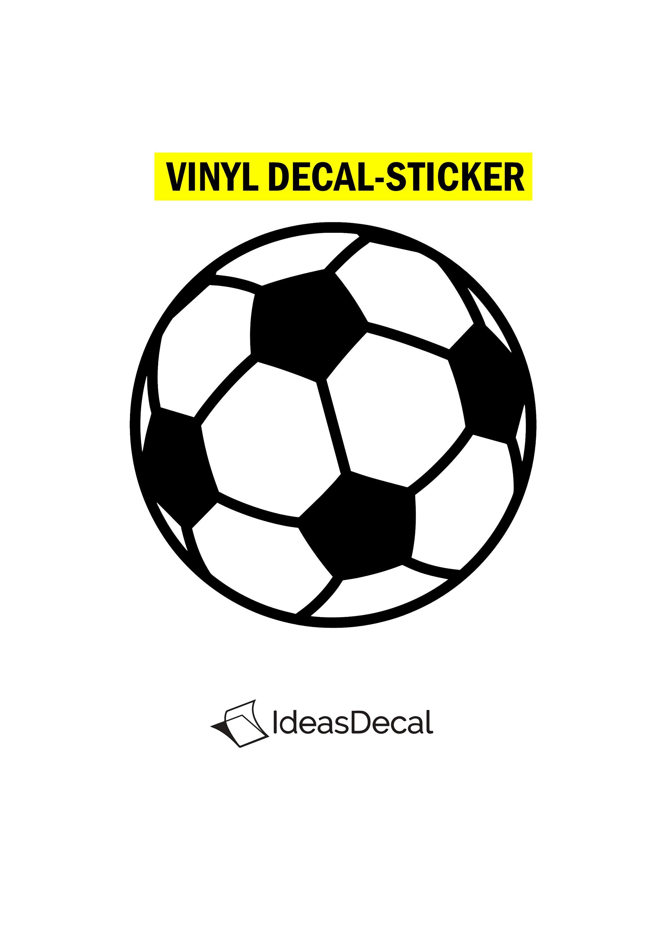Soccer Ball Vinyl Decal Sticker Sport Life Etsy