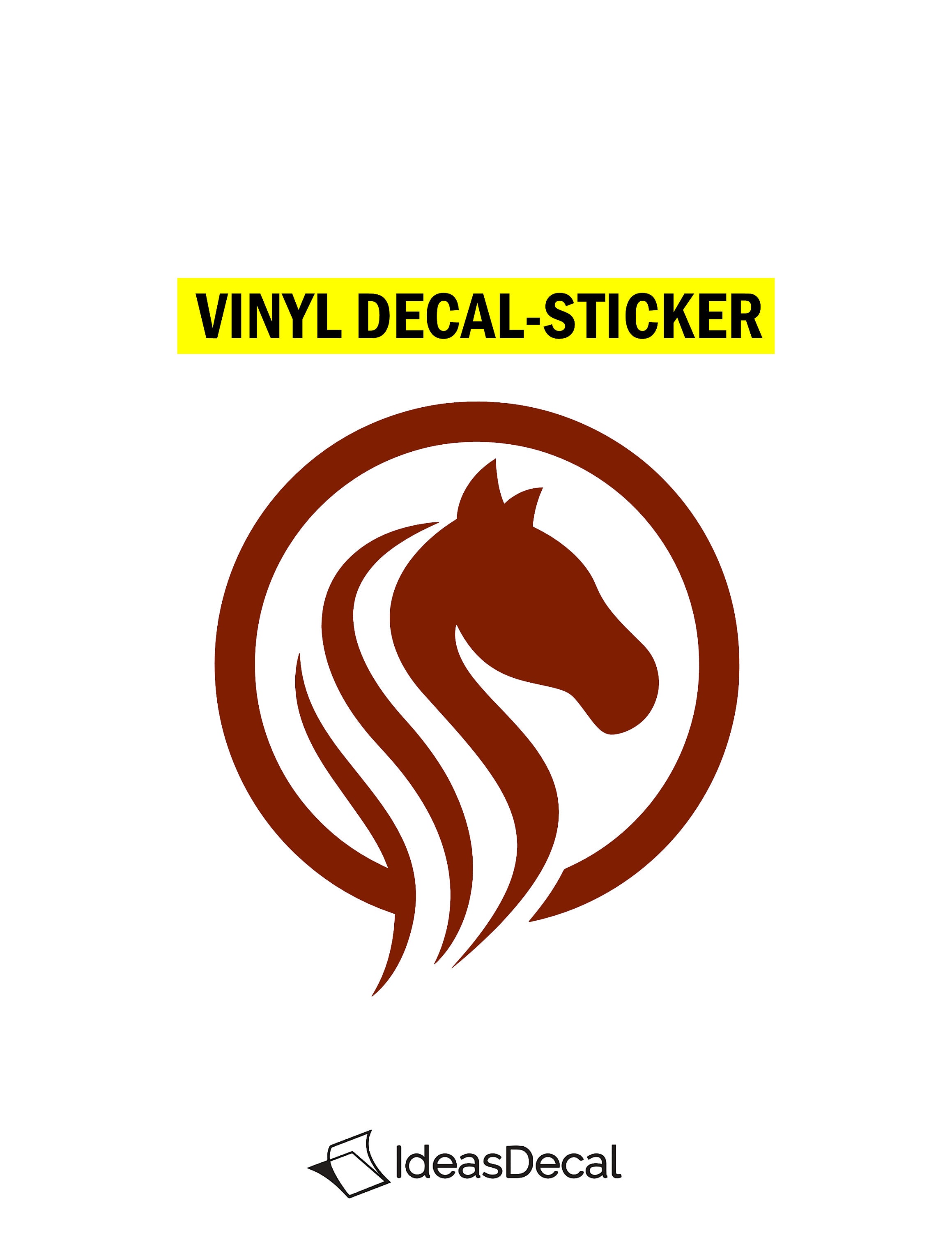 Stickers, Labels & Tags Ready to Apply Various Horse Decals Permanent