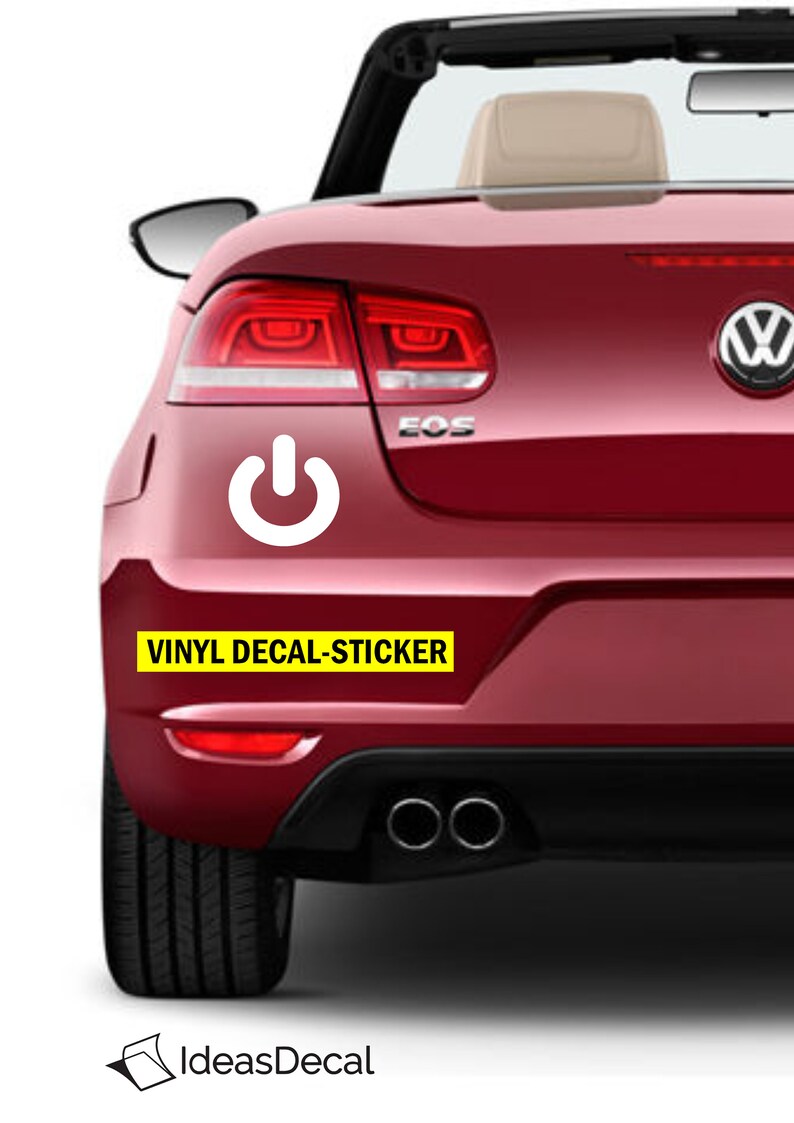 Power Vinyl Decals Sticker Power Sign Etsy
