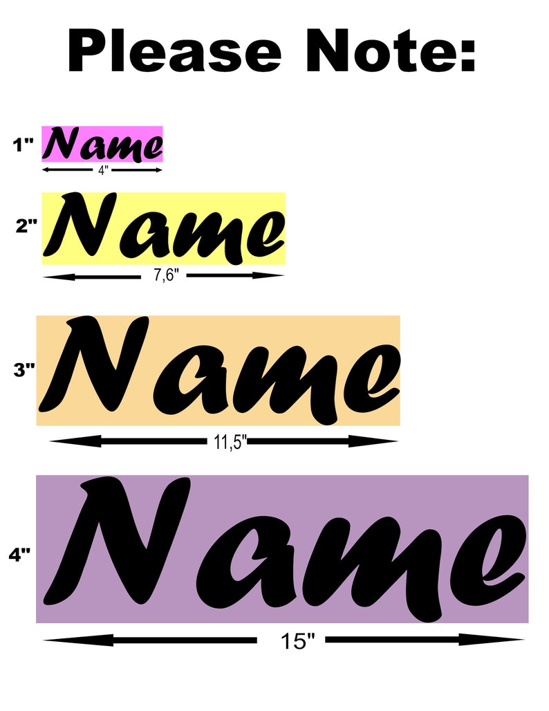 Iron on Letters Numbers Custom Text From 1 to 10 Inch Heat Etsy Canada