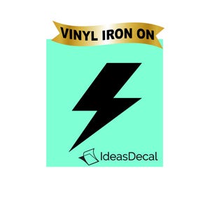 Blitz, Aufbügeln auf Easy Heat Transfer Vinyl (HTV).