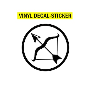 Adesivo decalcomania in vinile Sagittario, segni zodiacali