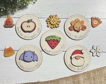 ADD ON 3 Jar Interchangeable Shelf Sitter, Christmas, Summer, Thanksgiving, Halloween, Faux Stitched, Farmhouse, Gift, Digital SVG File Only