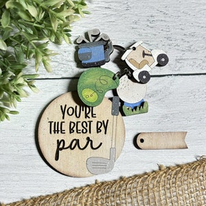 Vaderdag sleutelhanger, ornamenten, golf, golfkar, putting green, club, cadeaukaartjes, hengel, je bent de beste vangst, alleen digitaal SVG-bestand