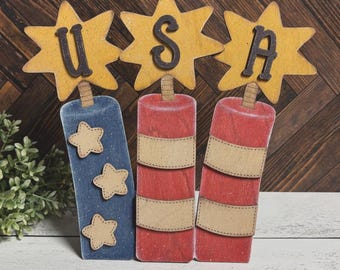 Stitched Firecrackers Shelf Sitter! USA, 4th of July, Free, family, gift, Snowflake, Boom, Score, Decor, Digital File SVG Bundle