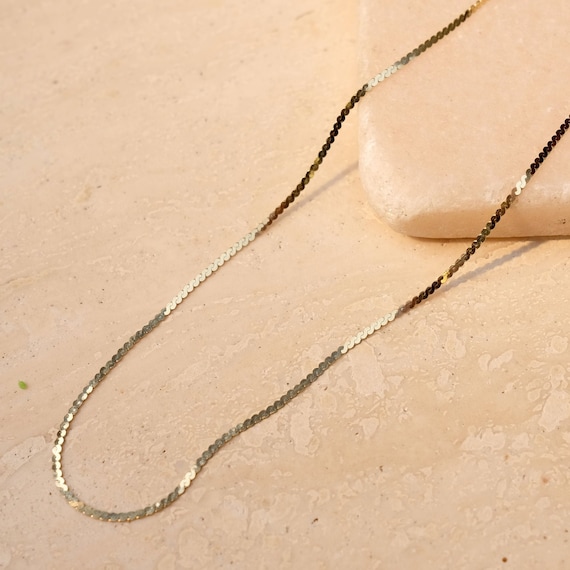 14k chain, gold necklace, gold chain, dainty chain