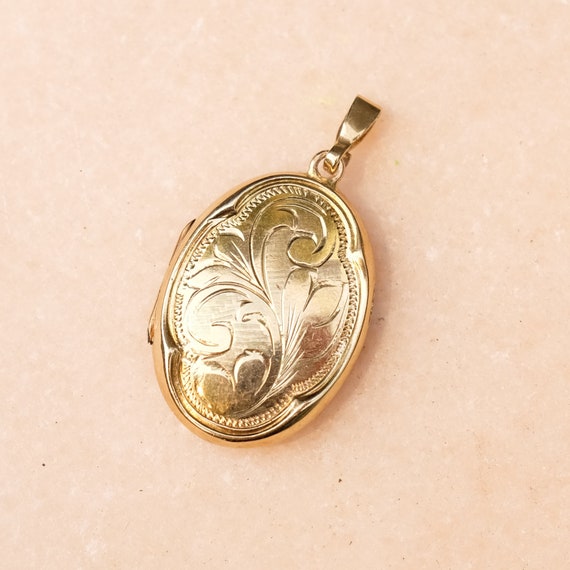 vintage 14k gold locket, gold locket, 14k locket,