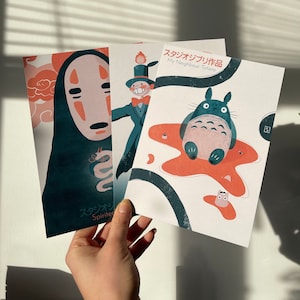 Illustrated Studio Ghibli Inspired Prints