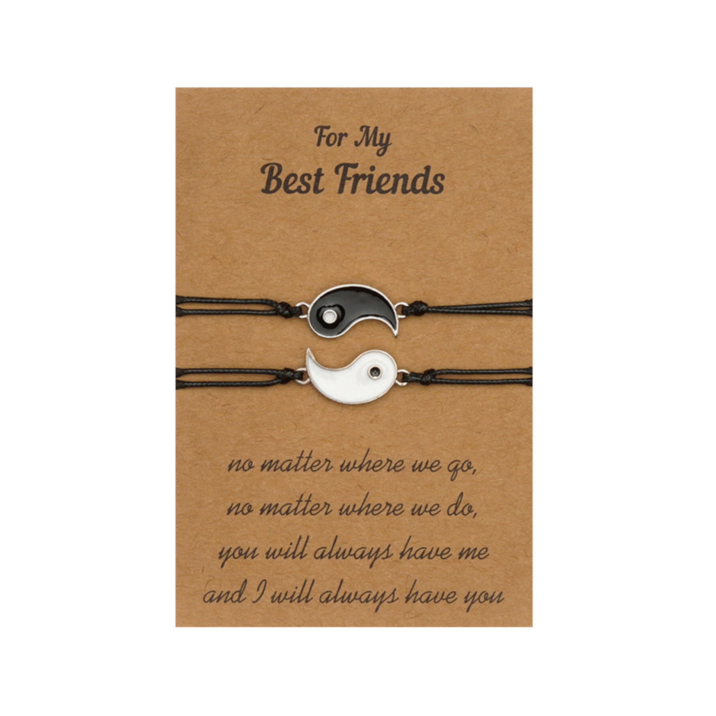 Yin Yang Best Friend Friendship Mate Family Couple Wish You Me Promis…
