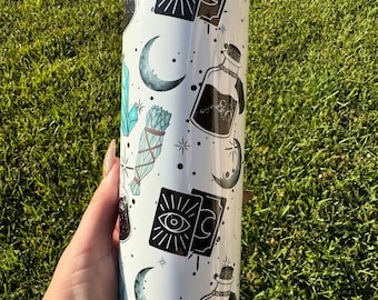 Witch-y Crystal Handmade 20oz Tumbler - Embrace the Magic and Keep Your Beverages Enchantingly Refreshing!