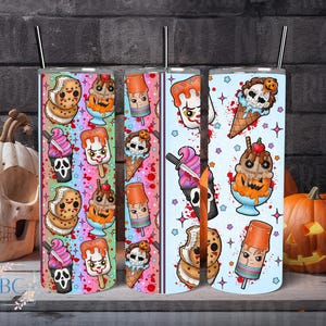 20oz Double Wall Insulated Tumbler - Custom Horror Popsicles