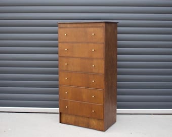 Mid century tallboy chest of drawers