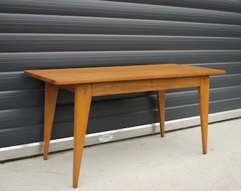 Mid century oak coffee table