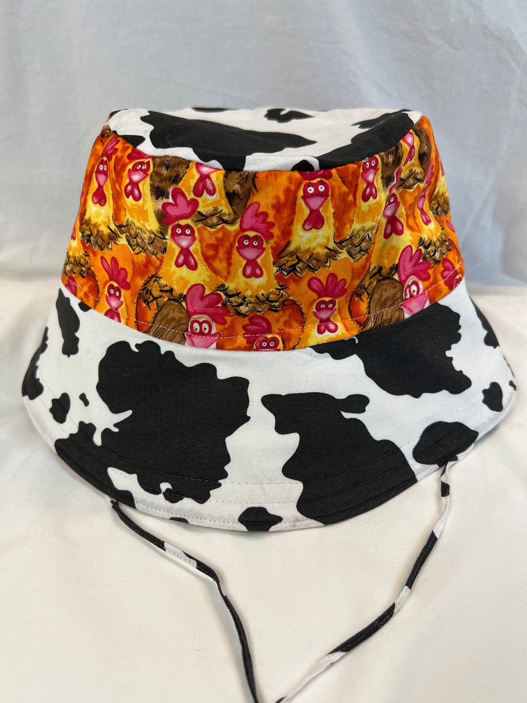Reversible 100% Cotton Bucket Hat, Made by Hand - Etsy
